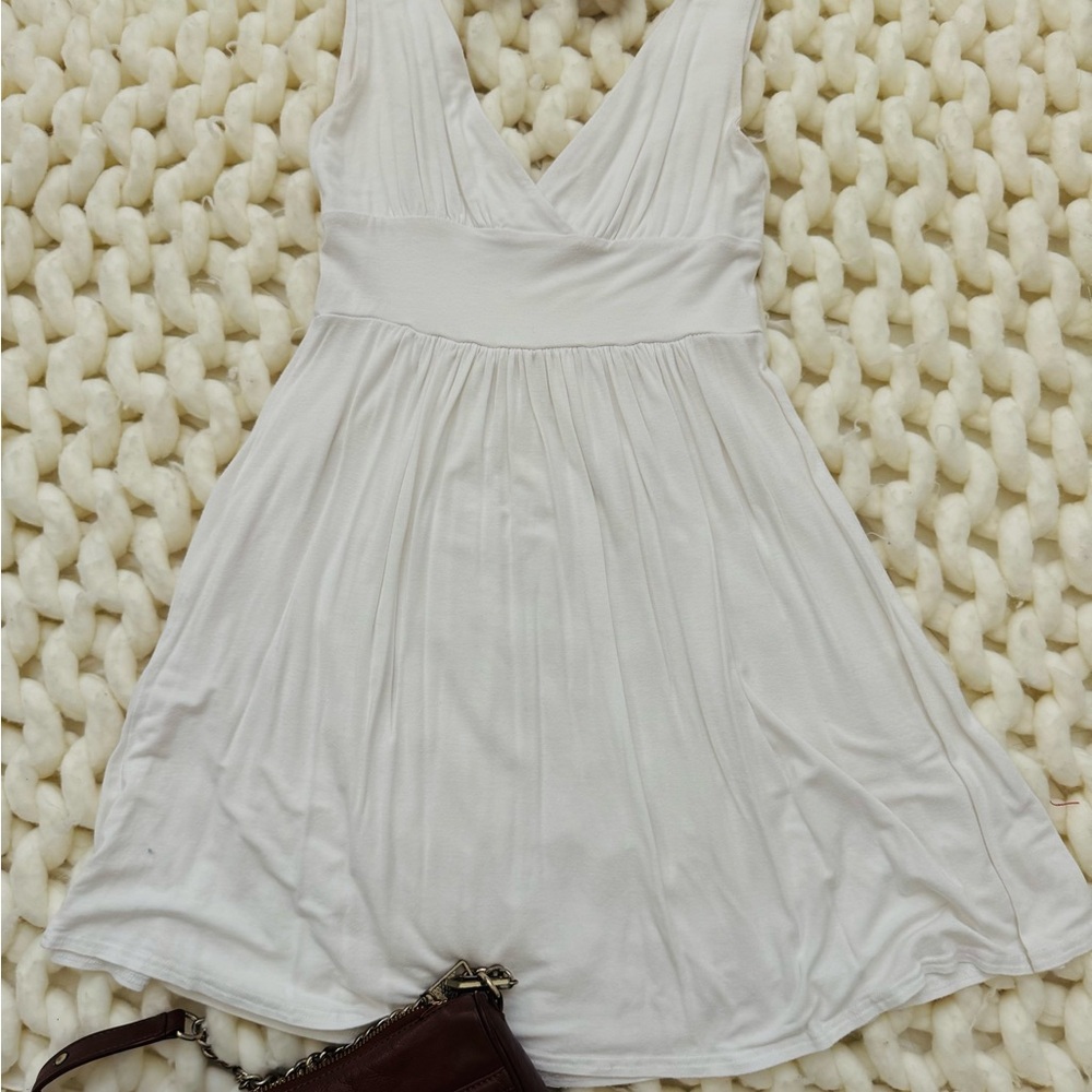 Express White Sleeveless Dress